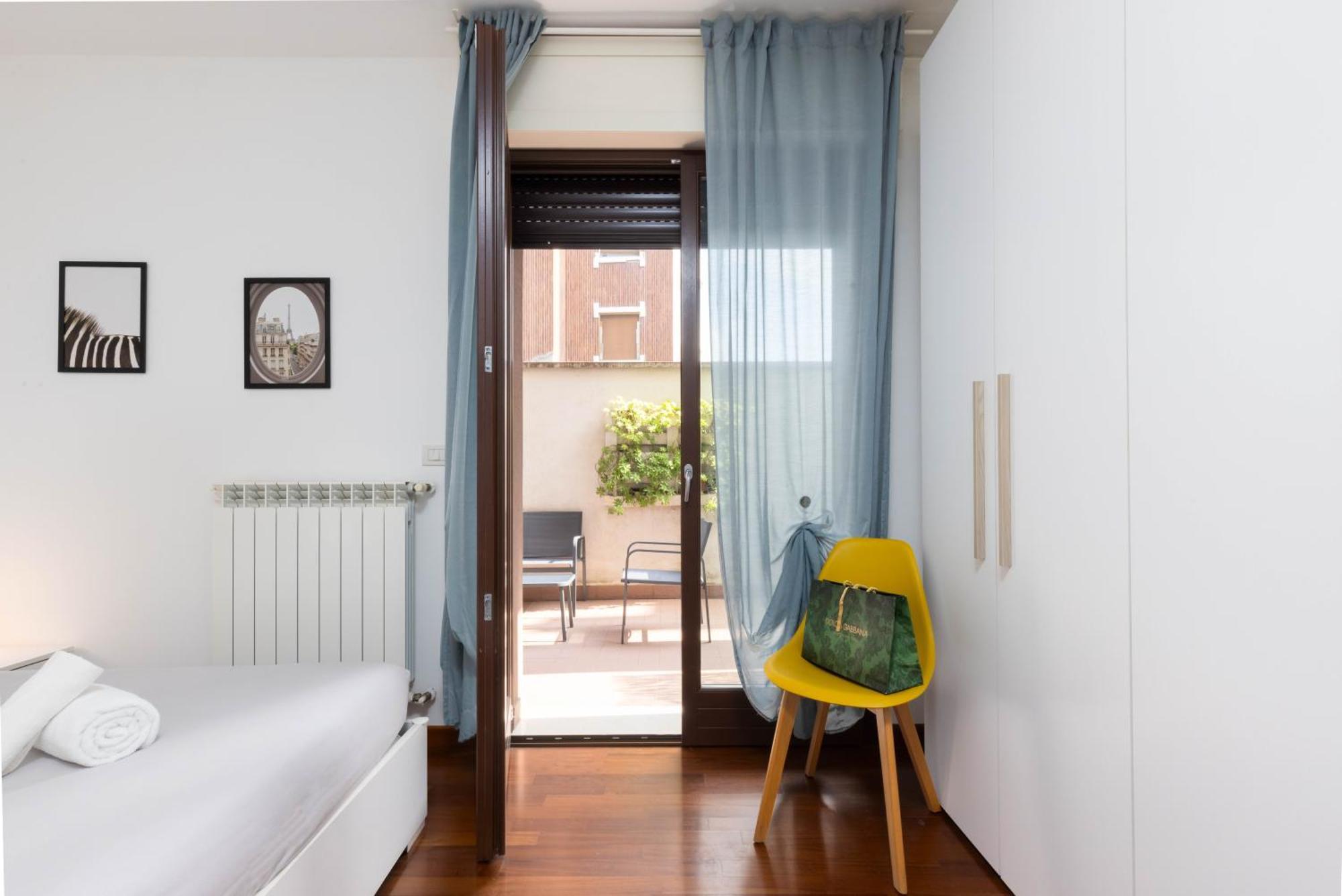 Apartament Terrace Milan Con Parcheggio Incluso Zewnętrze zdjęcie