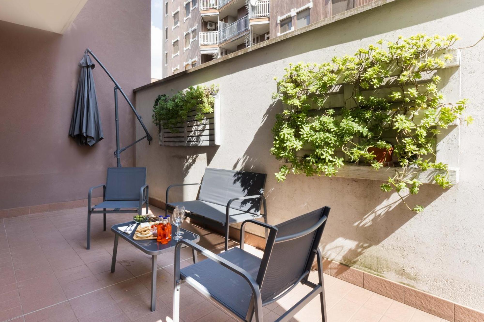 Apartament Terrace Milan Con Parcheggio Incluso Zewnętrze zdjęcie